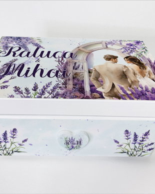 Cutie Amintiri - Dar de Nuntă - Lavanda