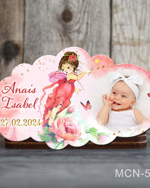 Marturii botez personalizate fete - Magneti botez - Zana Florilor