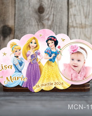 Marturii botez deosebite - Magneti botez handmade - Printese Disney