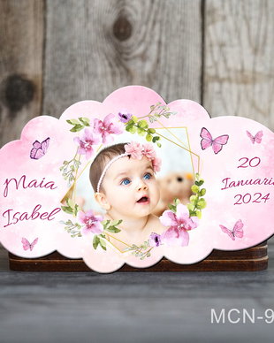 Marturii botez magnetice - Marturii botez fata - Tematica botez flori si fluturi