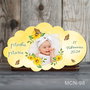 Marturii botez handmade - Magneti botez personalizati - Tematica Fluturi