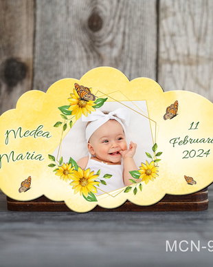 Marturii botez handmade - Magneti botez personalizati - Tematica Fluturi