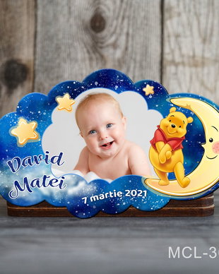 Marturii botez deosebite - Magneti botez baiat - Winnie the Pooh