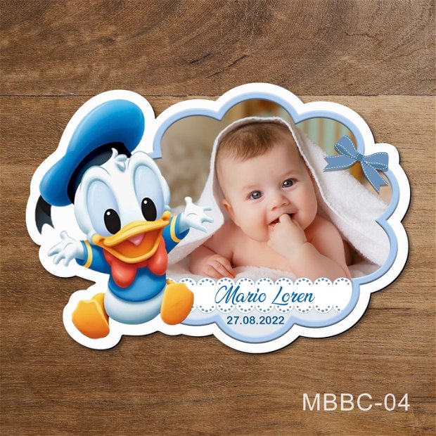 Marturii botez magnetice baieti - Donald Duck bebelus