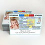Marturii botez personalizate - Magneti botez buletin