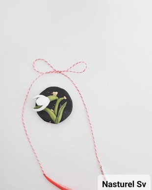 Brosa martisor: Ghiocel