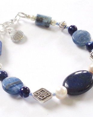 Bratara lapis lazuli si kianit