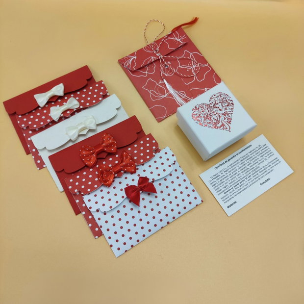 Pandativ martisor, banut motiv traditional Colul Morii din argint 925, ambalaj cadou
