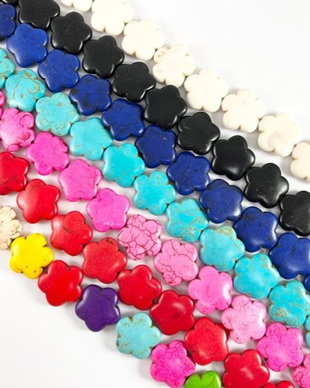 Margele howlite colorate