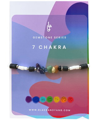 BRATARA 7 CHAKRE CU CRISTALE SEMIPRETIOASE