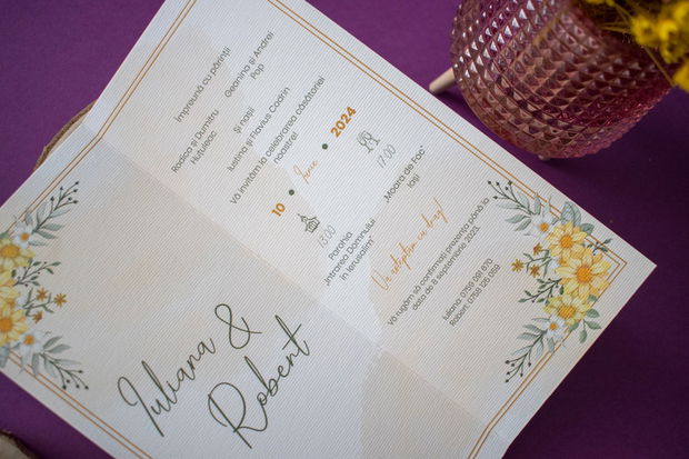 Invitatie nuntă | Yellow Blossom