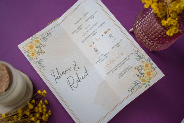 Invitatie nuntă | Yellow Blossom