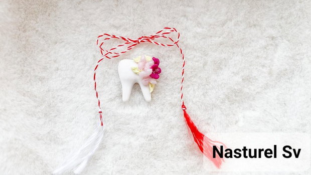 Brosa martisor: Dinte