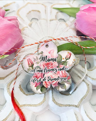 Martisoare personalizate floare - Pretty roses