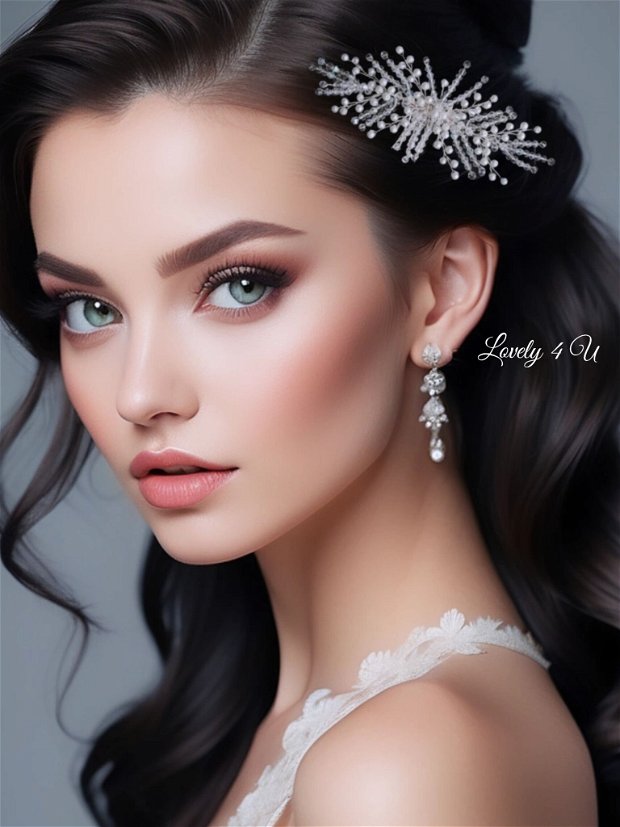 Alynna* Accesoriu elegant cu cristale si perle