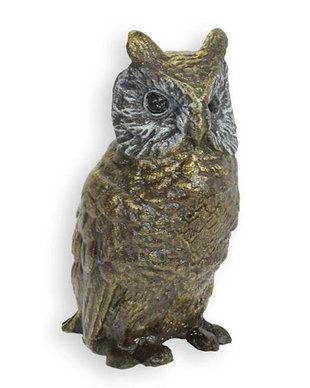 Bufnita - statueta din bronz