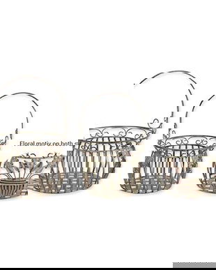 Set doua cosuri fier forjat antik grey