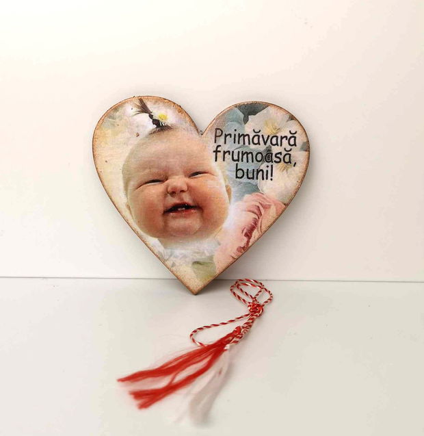 Magnet personalizat cu poza pentru bunica - martisor