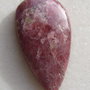 Cabochon rodonit (lucrat manual in INDIA) aprox 5.5x20.5x38 mm