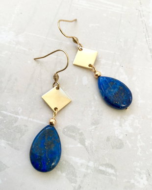 Cercei Lapis lazuli