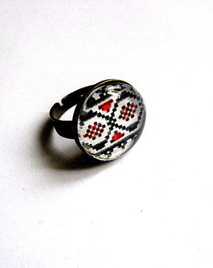 Inel  cu motiv traditional 29757