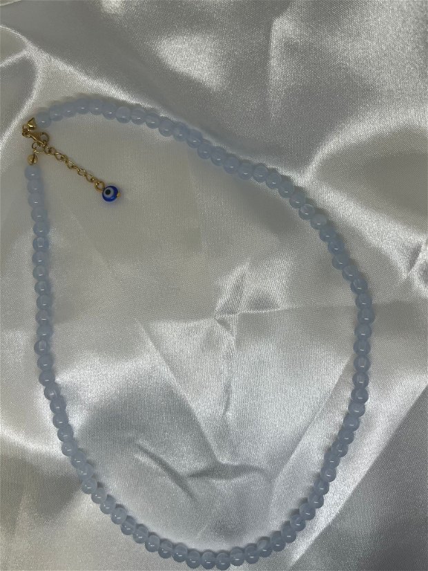Colier Nio perle albastre