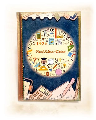 Agenda nedatata personalizata, format A5, cadou Prof. Matematica