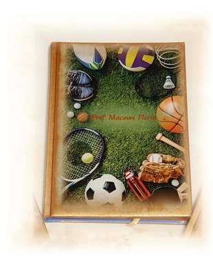 Agenda nedatata personalizata, format A5, cadou Prof. Educatie Fizica / Sport