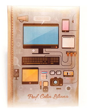Agenda nedatata personalizata, format A5, cadou Prof. Informatica / TIC