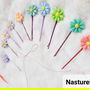 Set 10 agrafe martisor: Flori