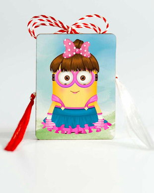 Martisor personalizat cu personaje Minioni