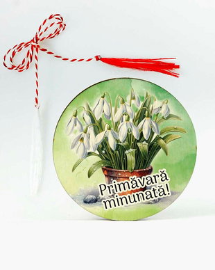 Martisor personalizat cu ghiocei