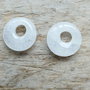 Jad alb, donut 18 mm (2 buc)