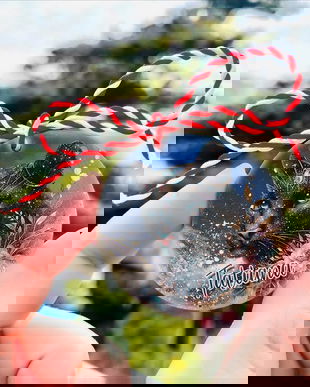 Martisoare personalizate - forma rotunda - Pantera neagra