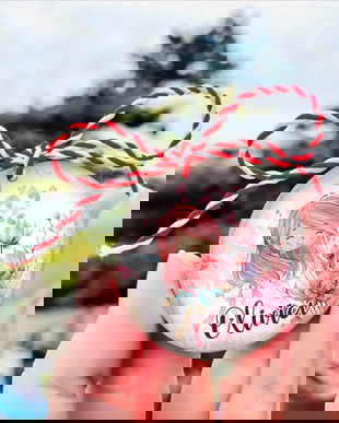 Martisoare personalizate - forma rotunda - Little fairy