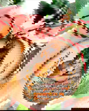 Martisoare magnet - personalizate cu mesaj - forma rotunda - Ziua mamei