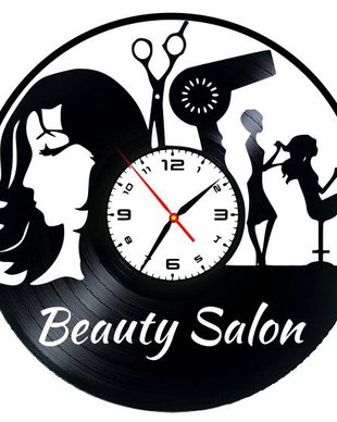 BEAUTY SALON-ceas de perete (personalizabil)