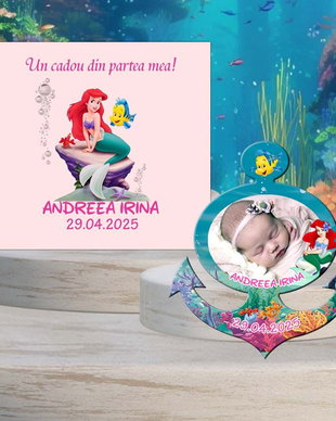 Magneti ancora, marturii botez fetite, tematica Mica Sirena