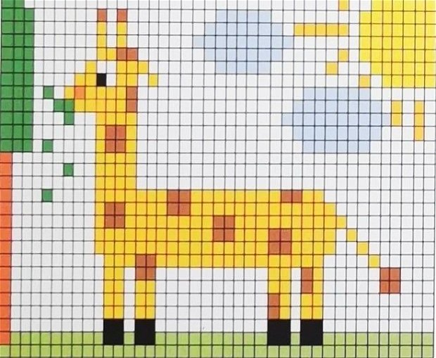 Set de cusut pentru copii si adulti model girafa