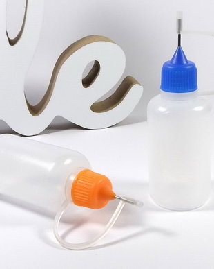 Flacon din plastic pentru adeziv cu aplicator, 30 ml