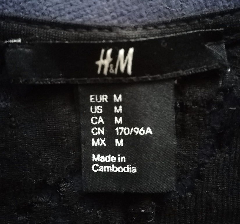 bluza dantela neagra , H&M , M