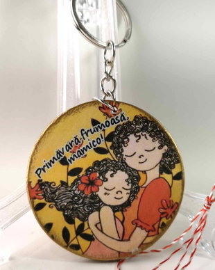 Martisor personalizat pentru mama - breloc
