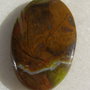 Cabochon opal verde (lucrat manual in India) aprox 5x25.5x42 mm