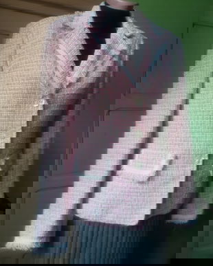 Sacou stil Chanel, rose delicar