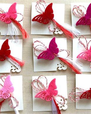 Martisor, brosa fluture din fetru