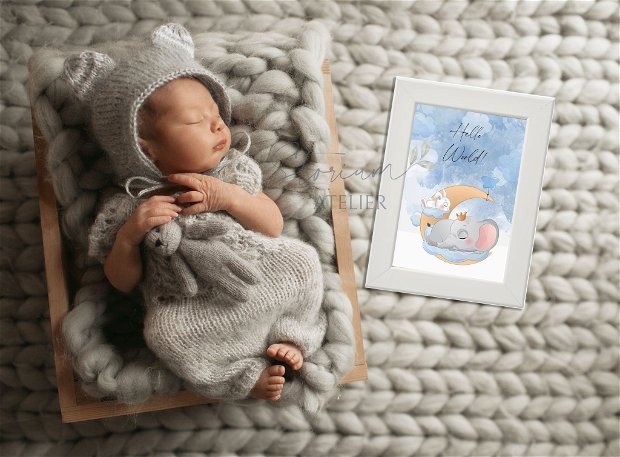 Set 18 cartonașe pentru nou-născut "Primul an". Baby Milestone