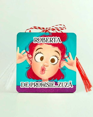 Magnet cu nume si mesaj - martisor