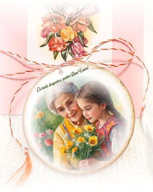Martisor personalizat pentru Bunica