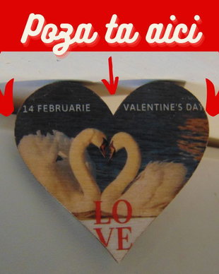 Lemn personalizat-Valentine`s Day