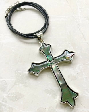 Pandantiv UNISEX cruce Paua Shell